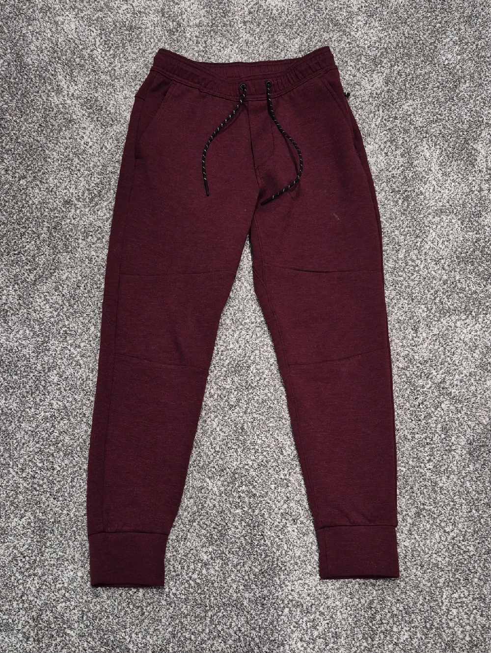 Burgundy Jogger Sweatpants with Drawstring